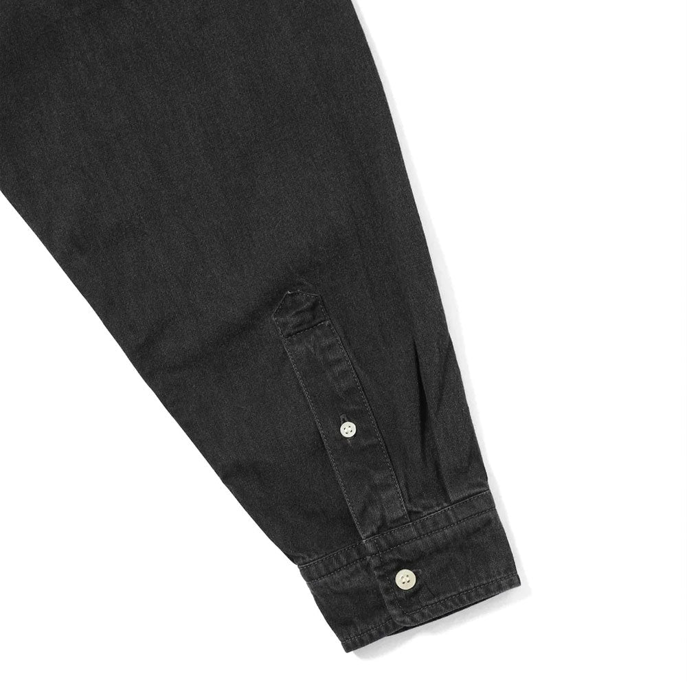Washed Denim Shirt in Black