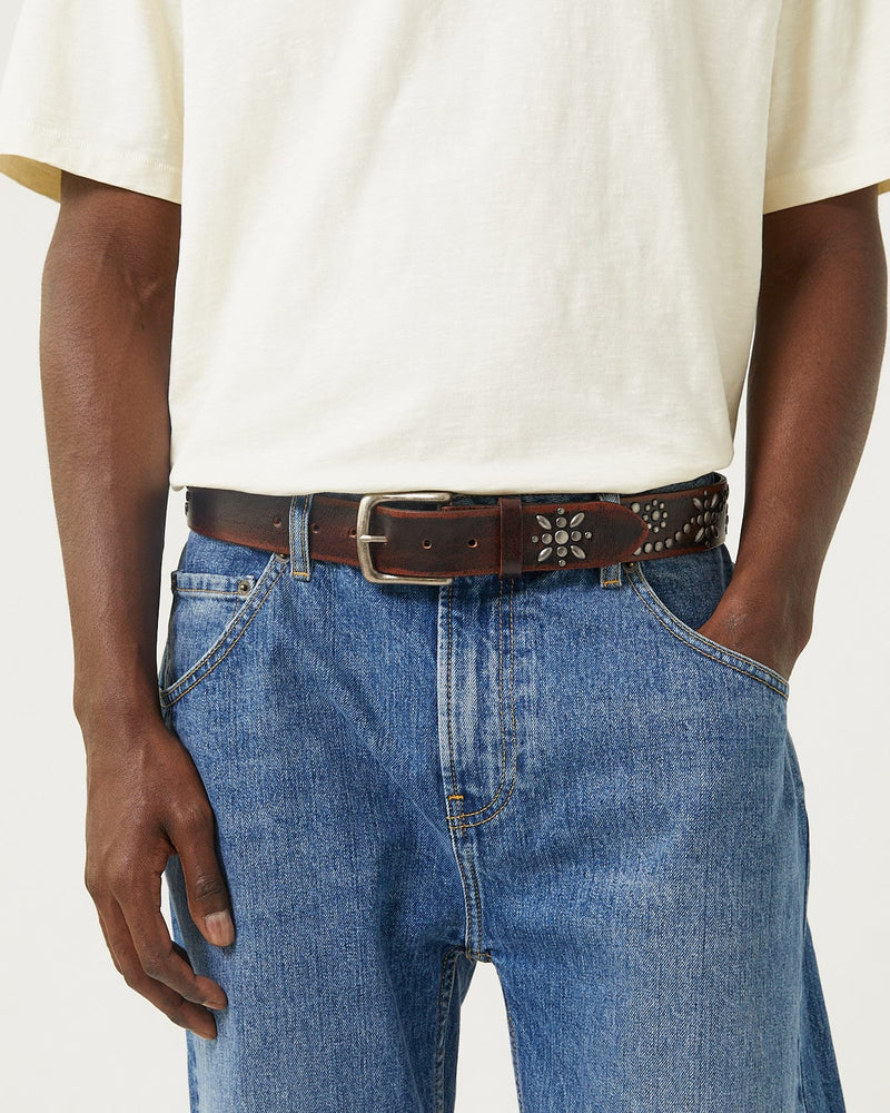 Studded Belt in Brown