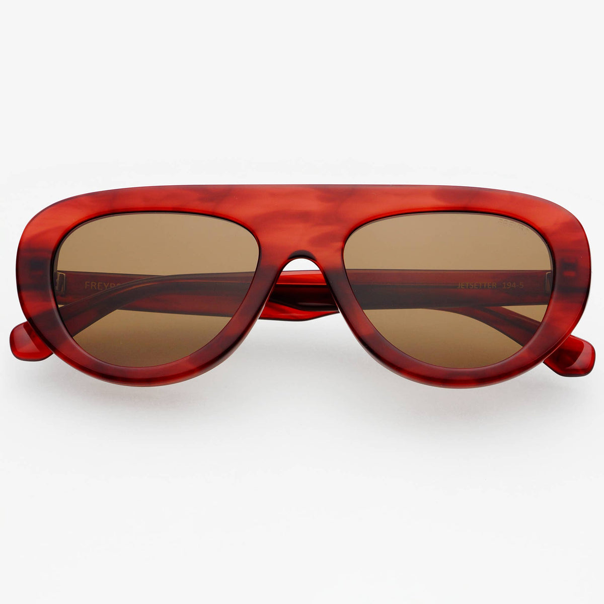Jetsetter Acetate Aviator Sunglasses in Merlot