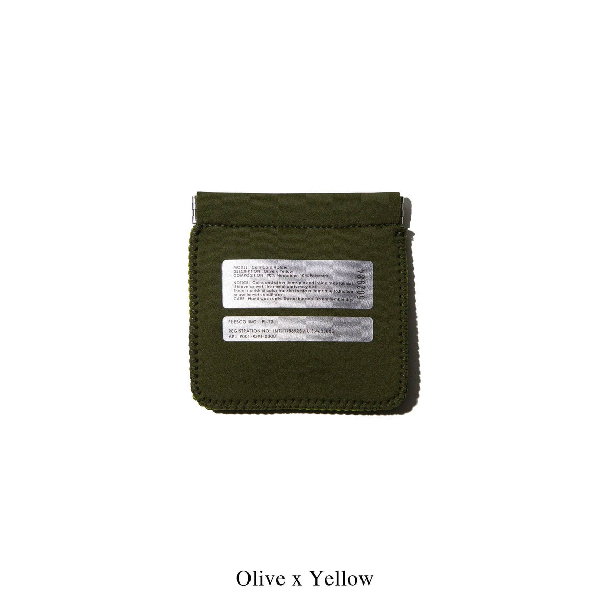Coin Card Holder in Olive Green