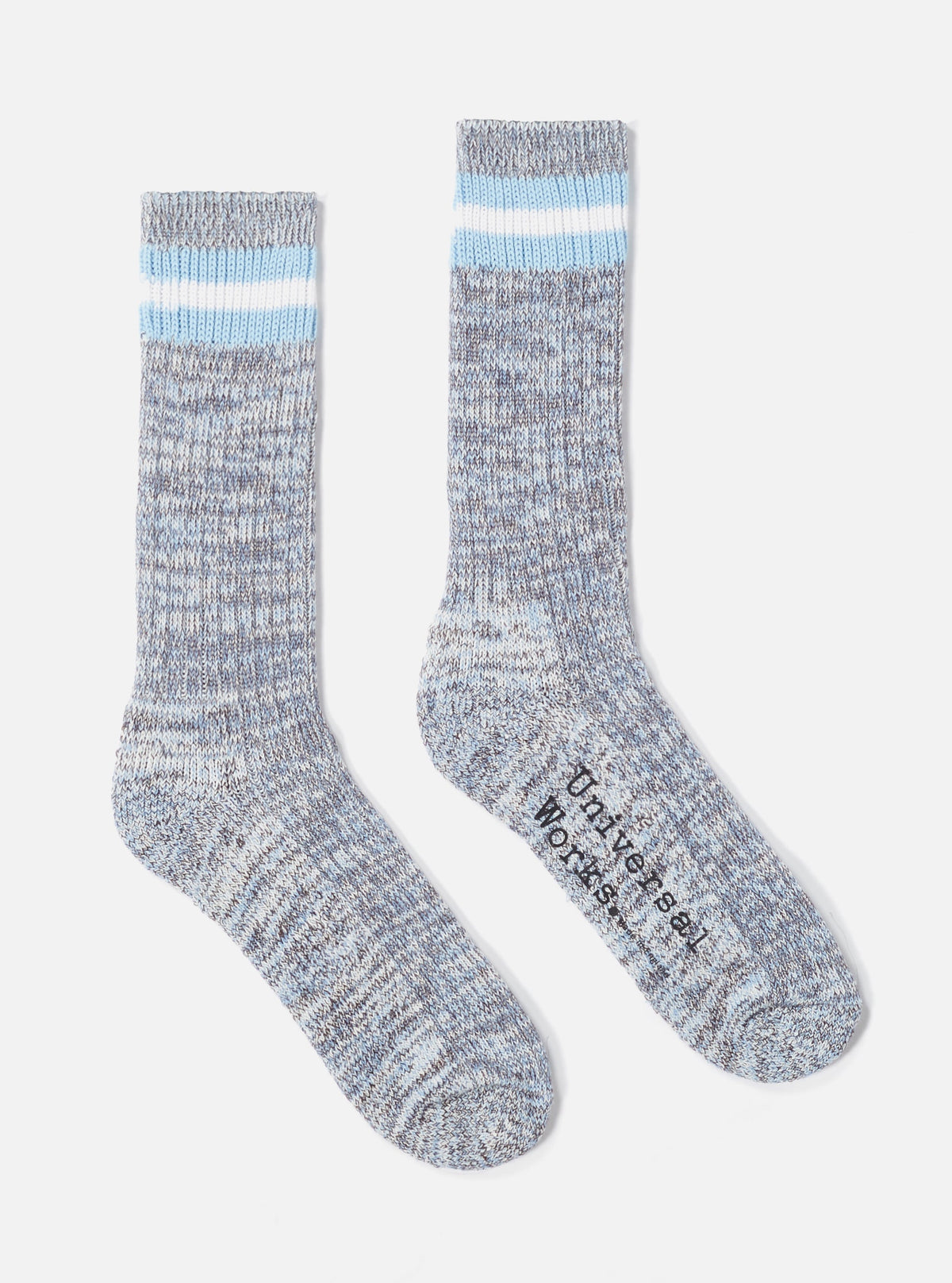 Everyday Stripe Sock in Cornish Blue