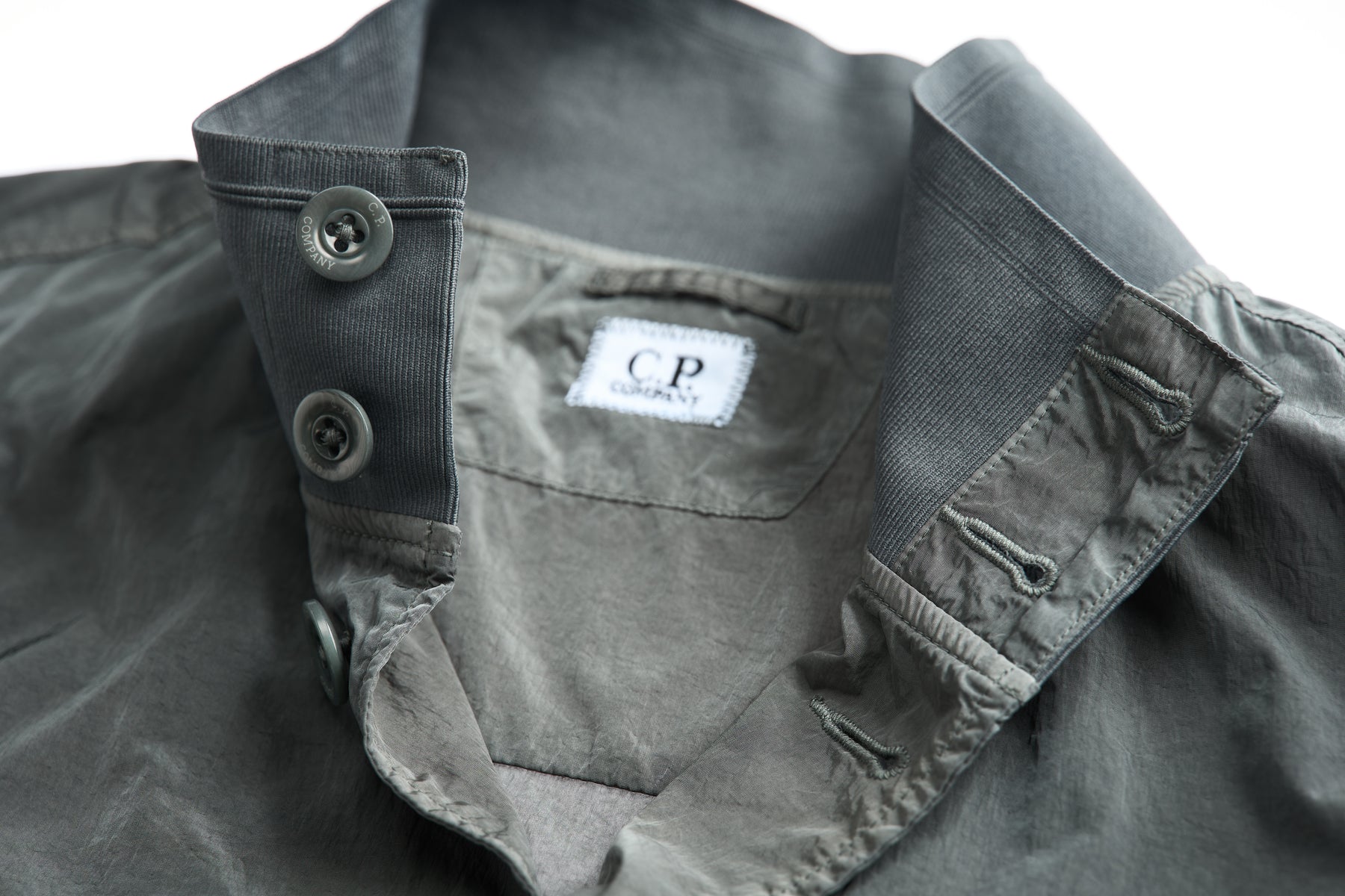Chrome-R Full Button Jacket in Smoked Pearl