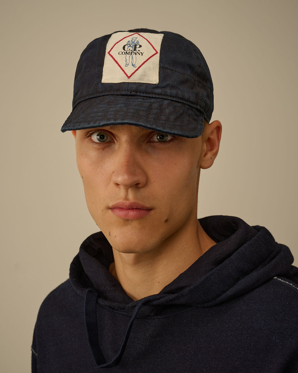 3/4 Plated Denim Logo Cap