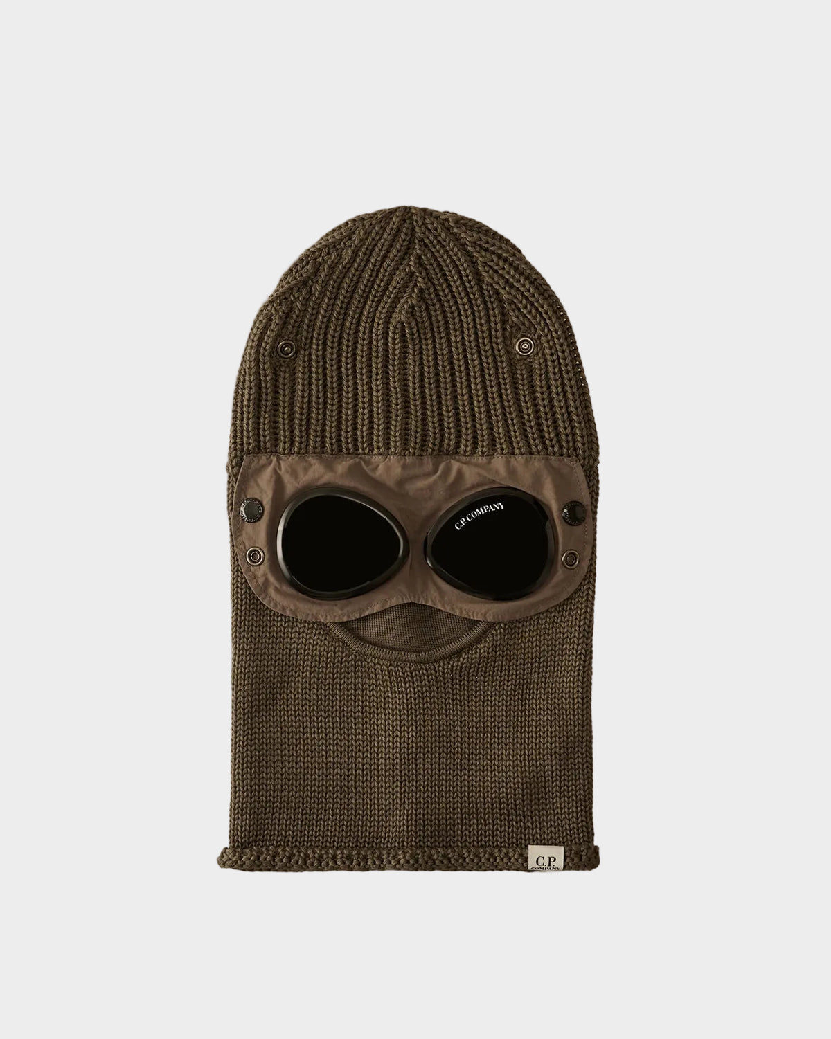 Extrafine Merino Wool Goggle Balaclava in Walnut