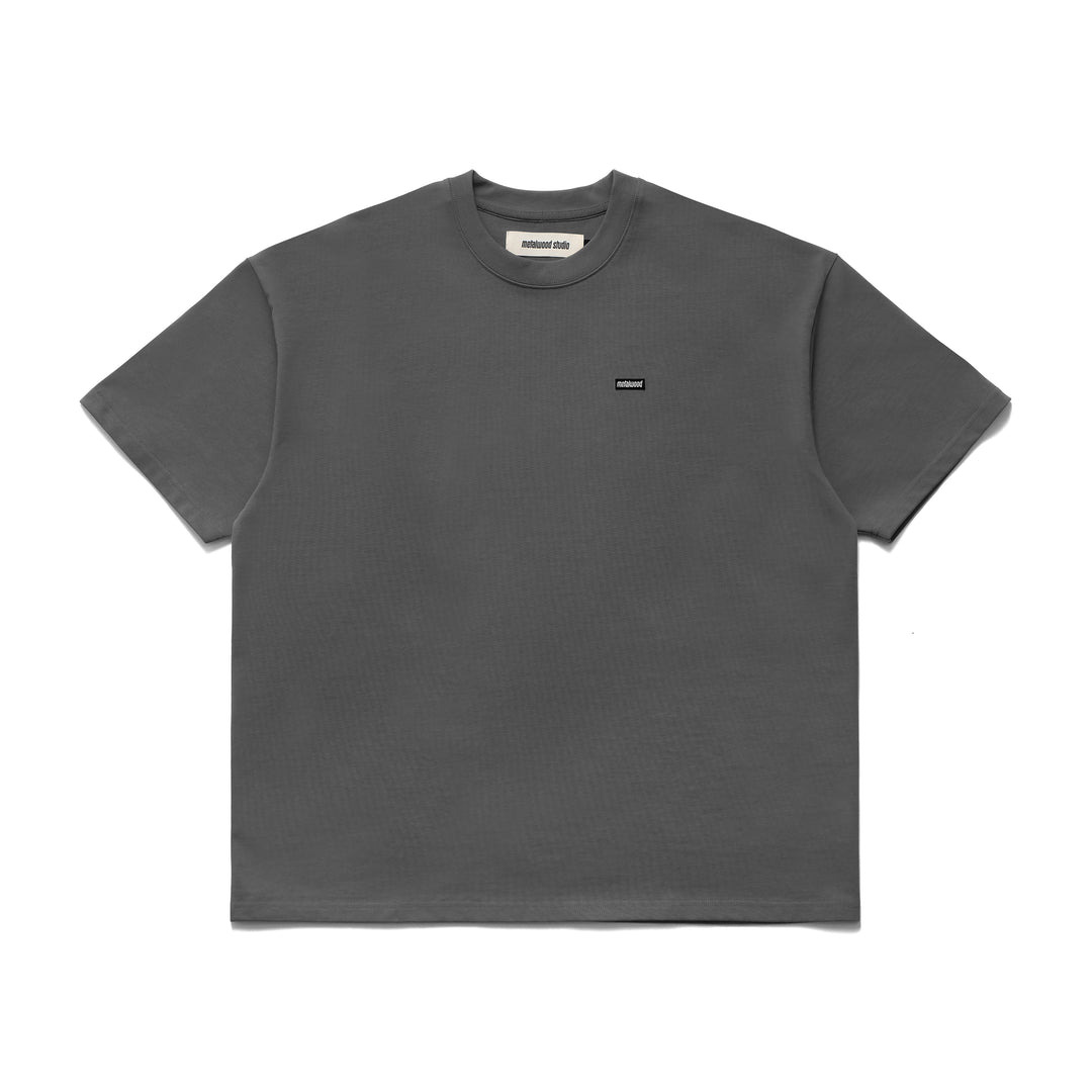 Heavyweight Mini Metal Logo T-Shirt in Tar