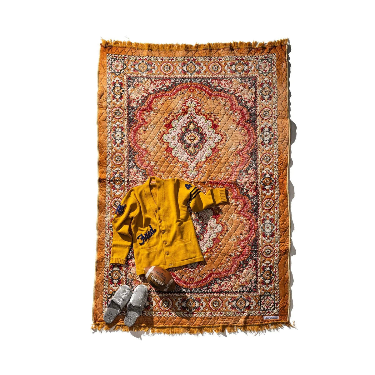 Indian Festival Rug in Gold