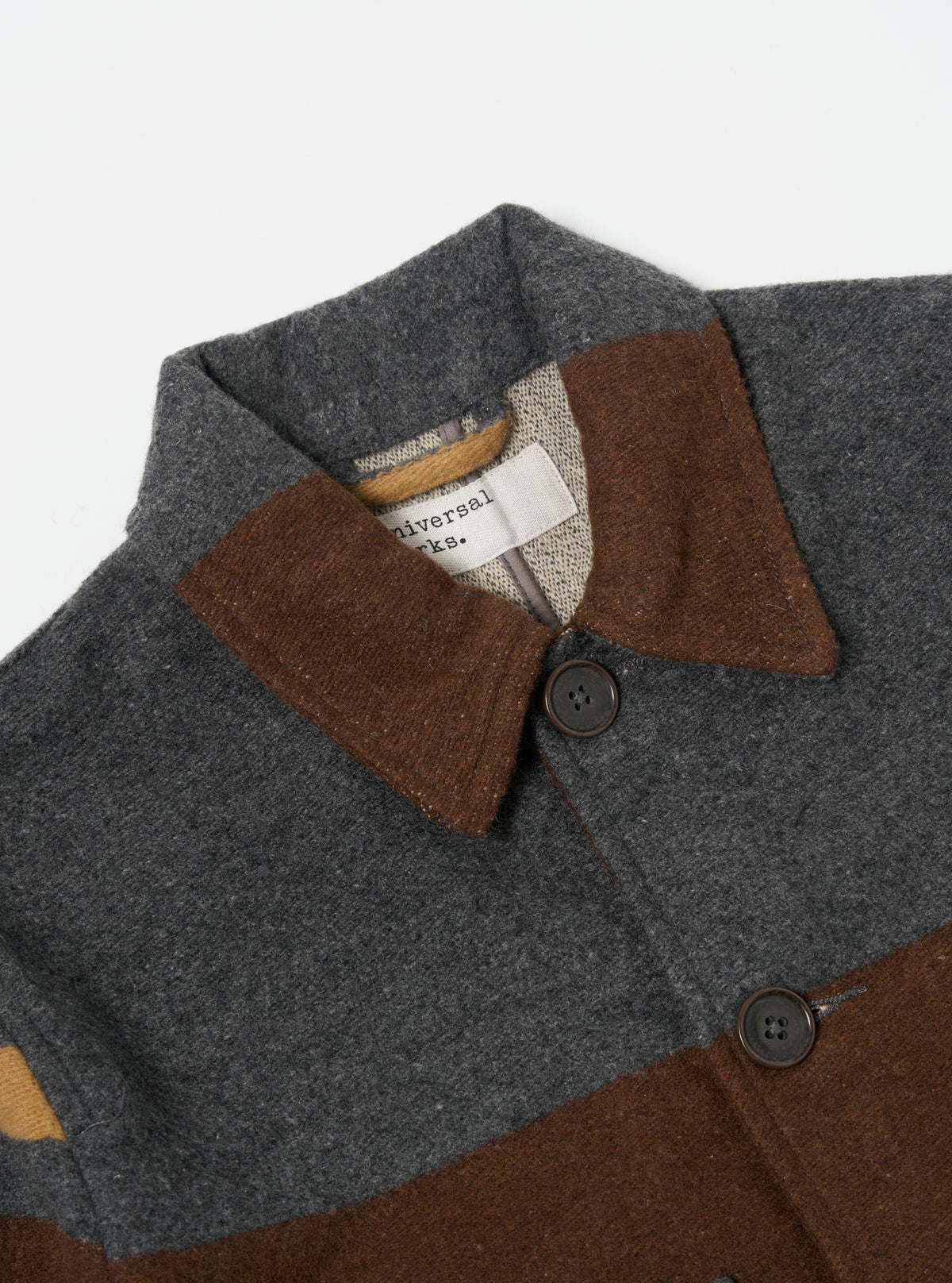 Merchant Jacket in Charcoal Stripe Blanket Wool Mix