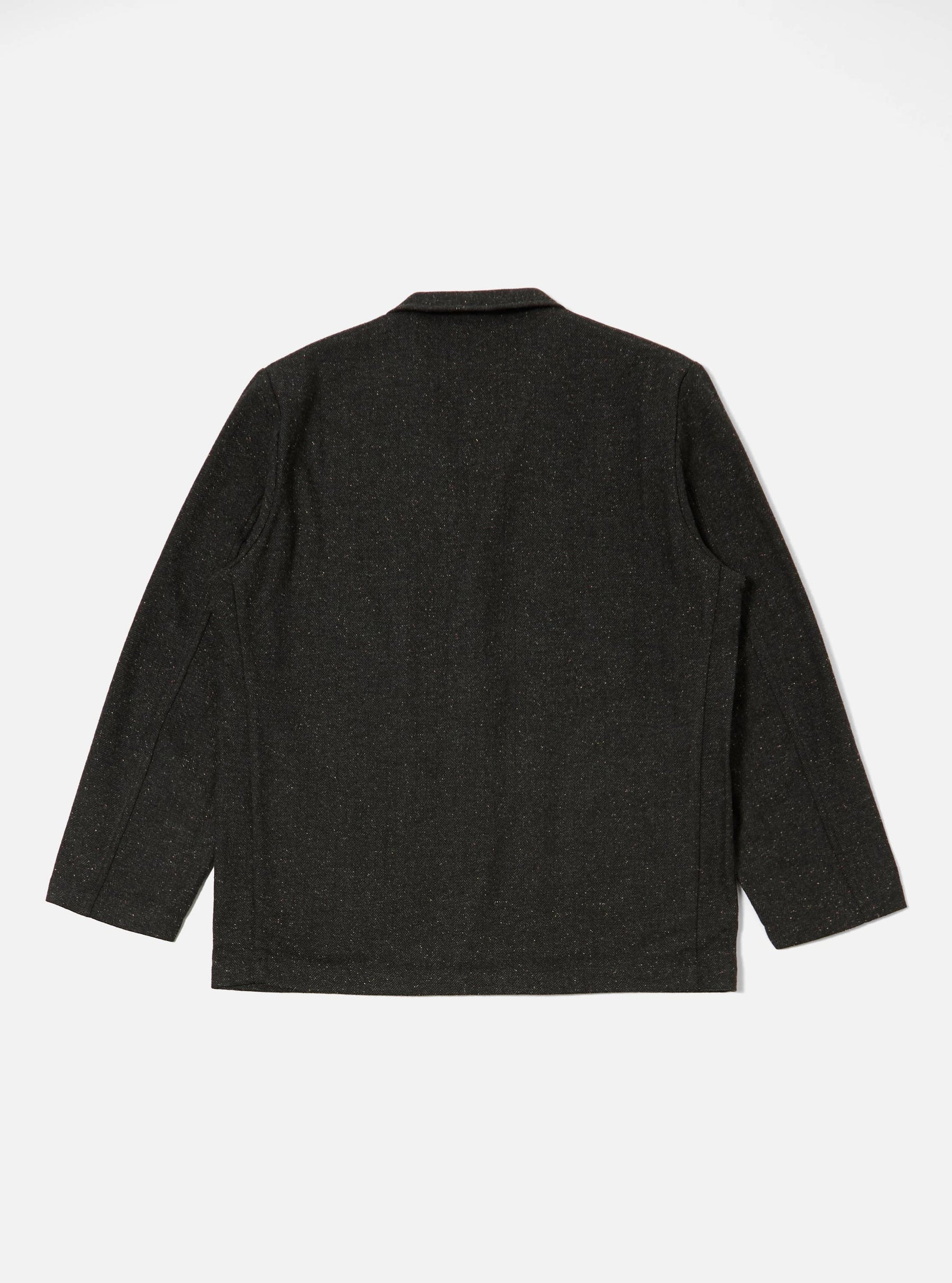 Salt 'n Pepper Tweed Three Button Jacket in Black