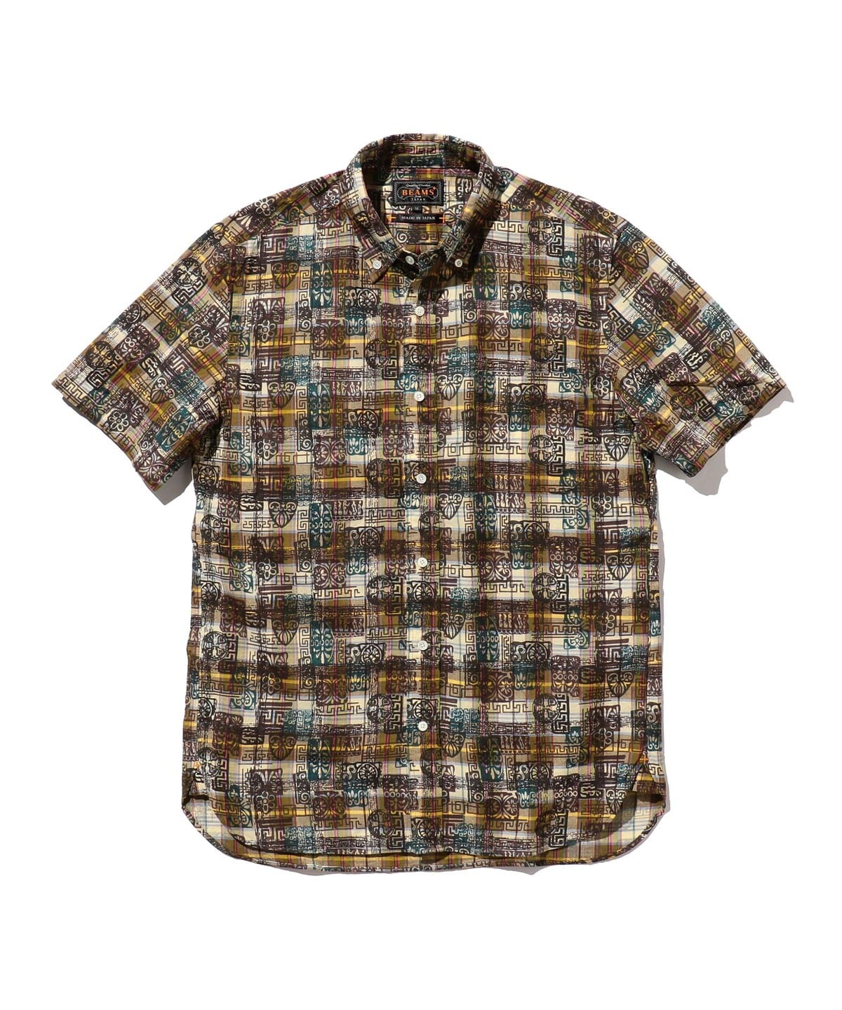 B.D. Short Sleeve Madras on Print