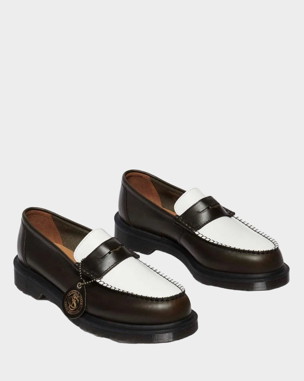 Penton Made in England Loafer in Olive + White