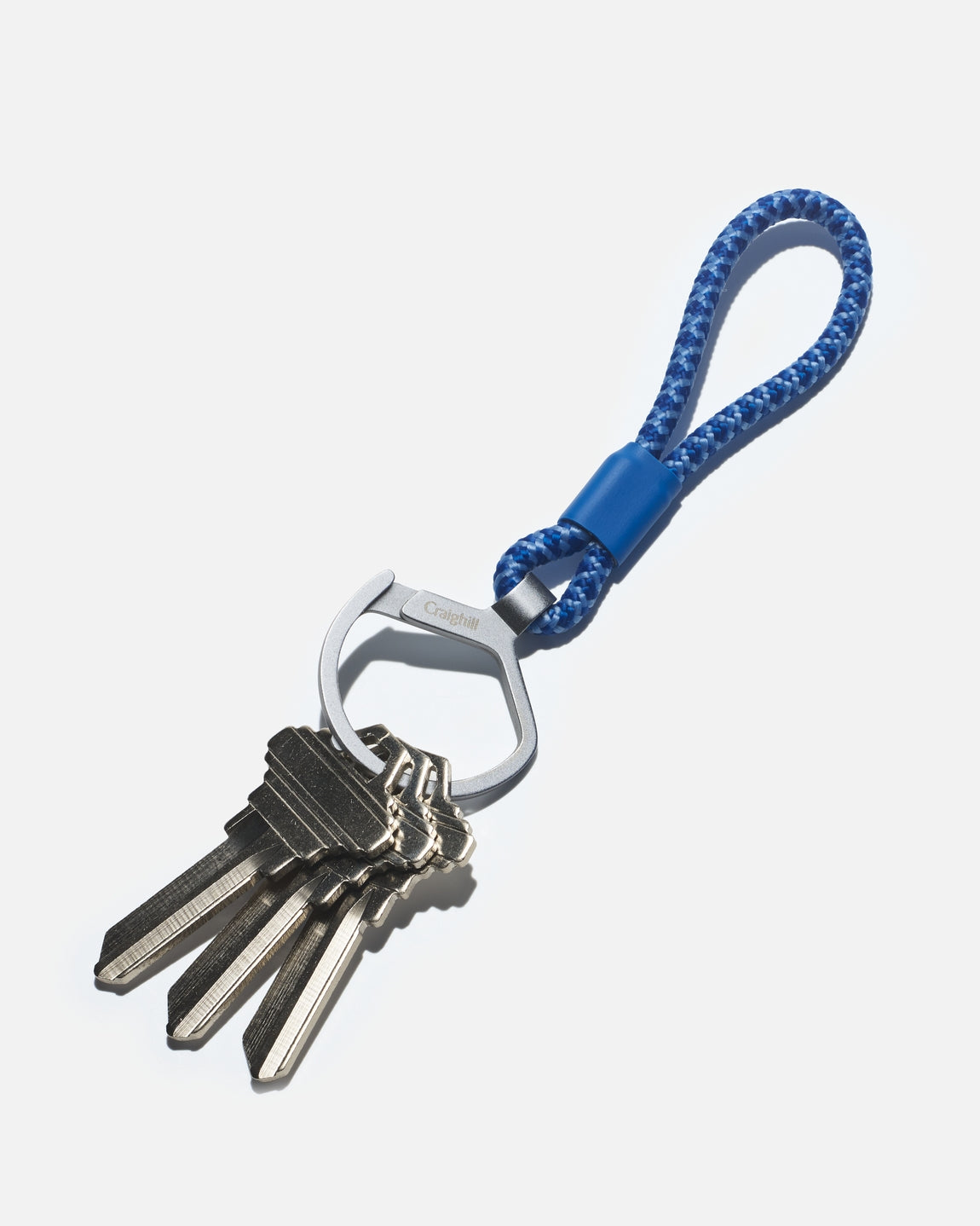 Rope Split Ring in Cornflower Blue