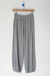 Pointelle Balloon Pants in Melange Grey
