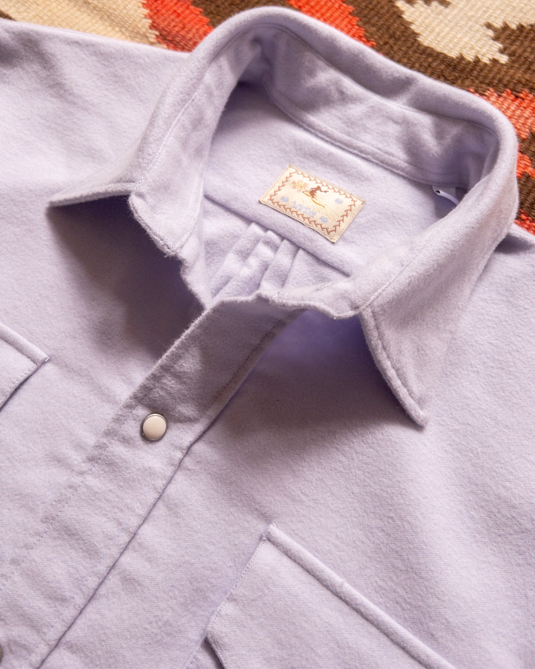 Moleskin Pearlsnap Shirt in Alpenglow