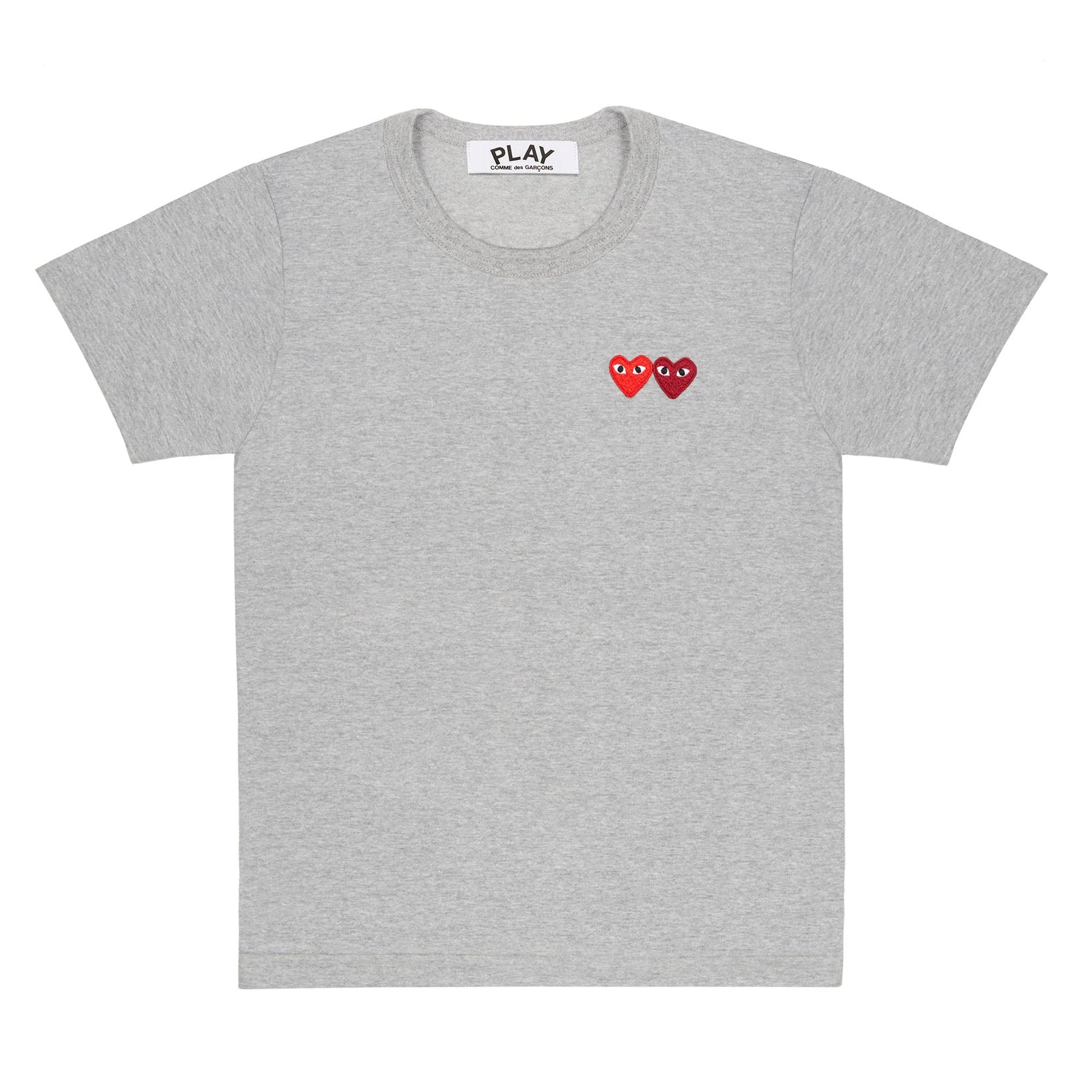 Double Heart T-Shirt in Grey