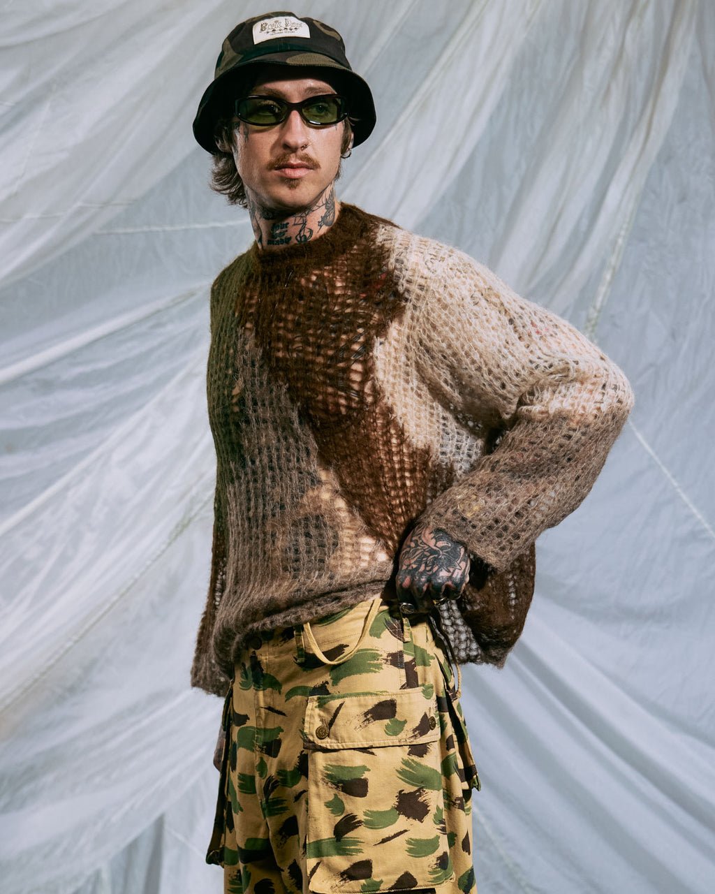 Organic Threadbare Sweater in Olive