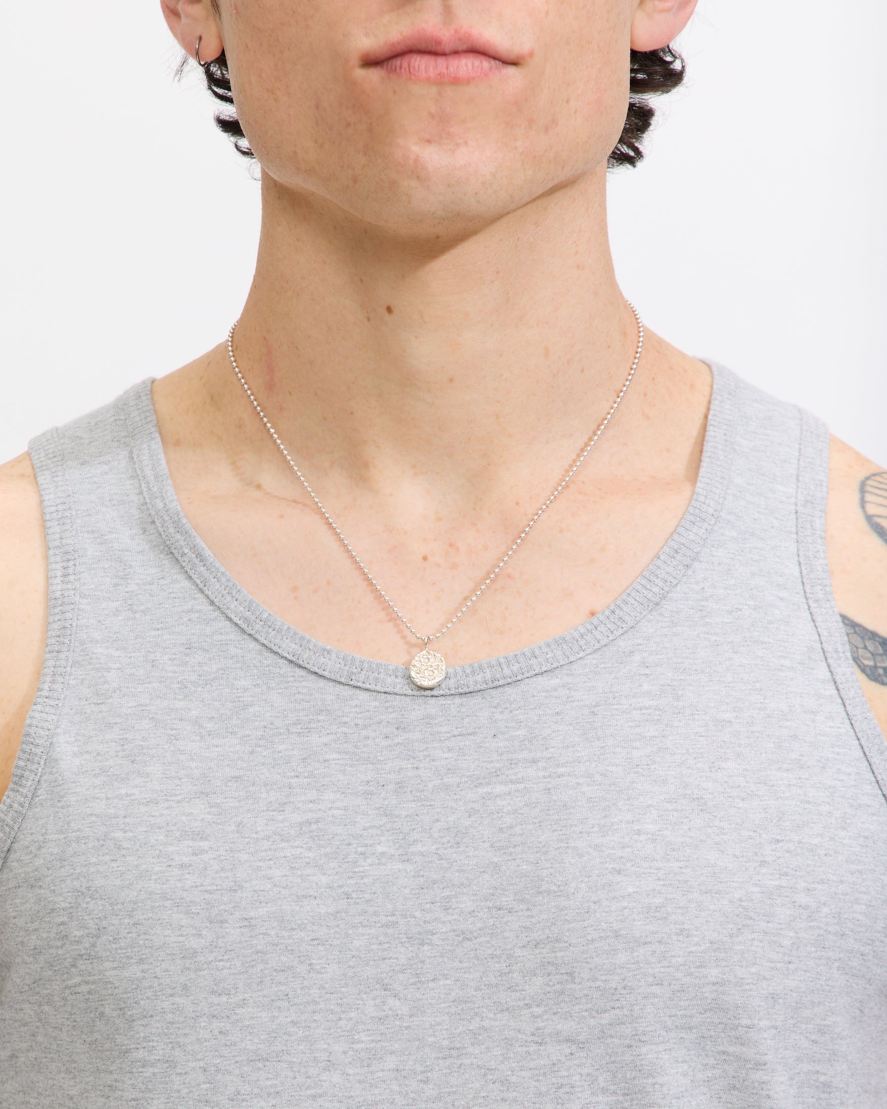 Beams Plus 2 Pack Tank Top in White/ T. Grey Homme Essentials