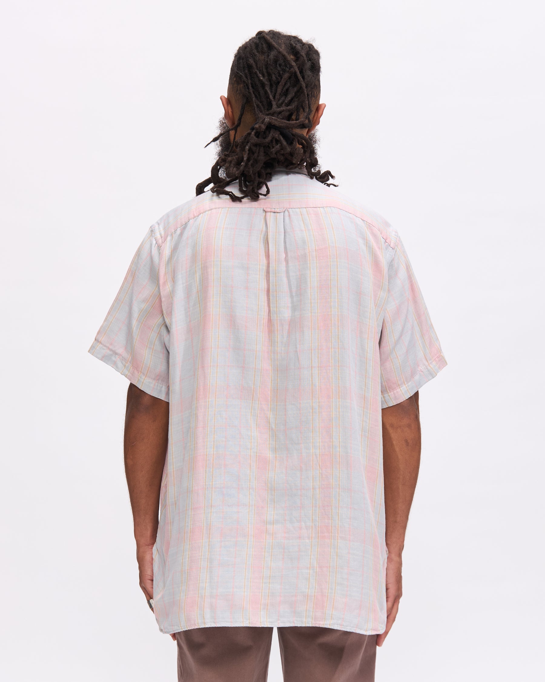 Beams Plus BD Giza Cotton Double Gauze Shirt in Sax Homme Essentials