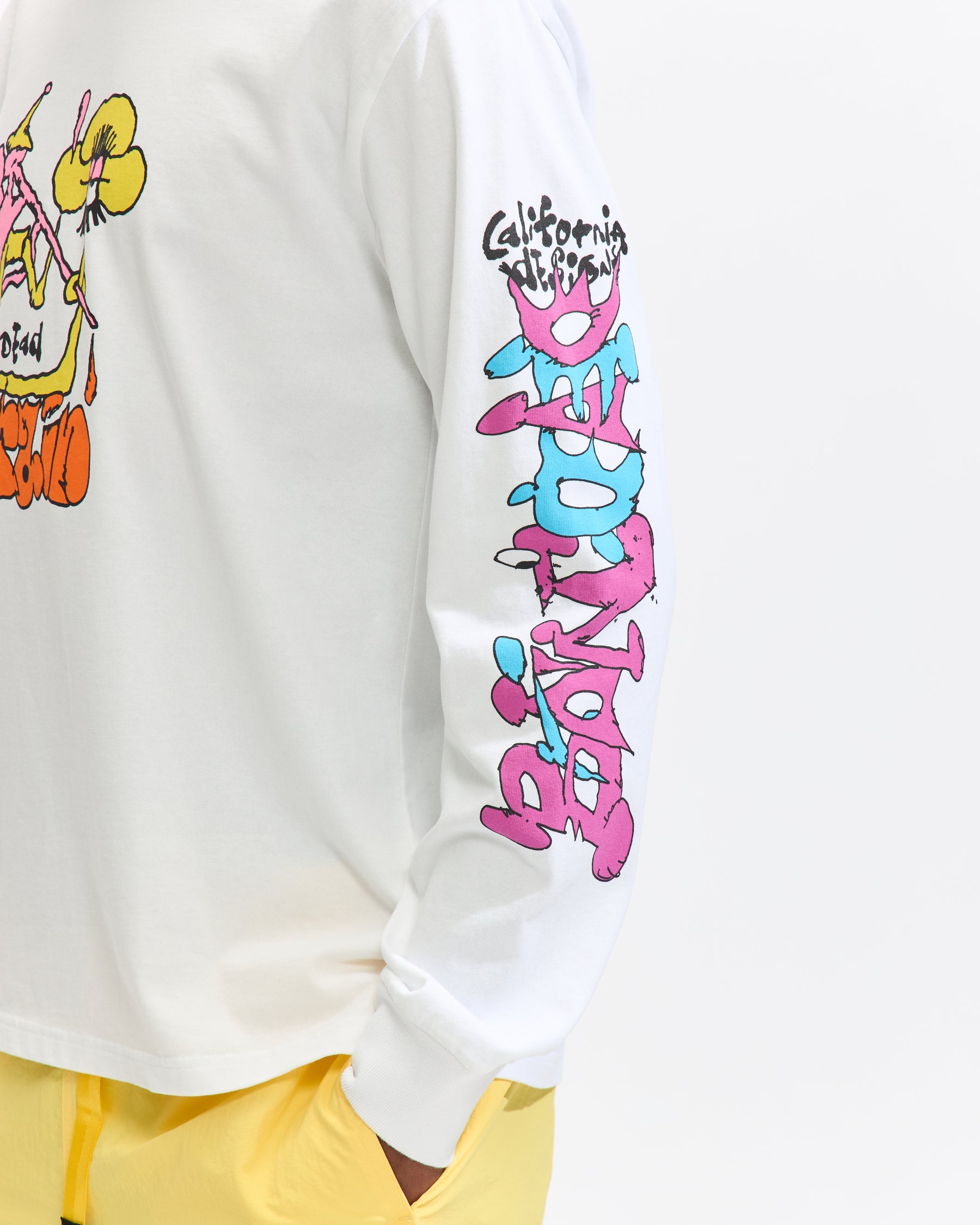 Brain Dead Packing Up Long Sleeve in White Homme Essentials
