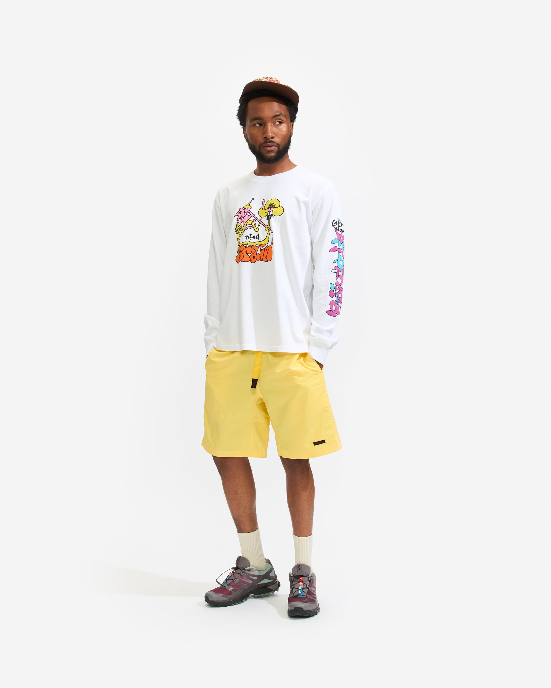 Brain Dead Packing Up Long Sleeve in White Homme Essentials