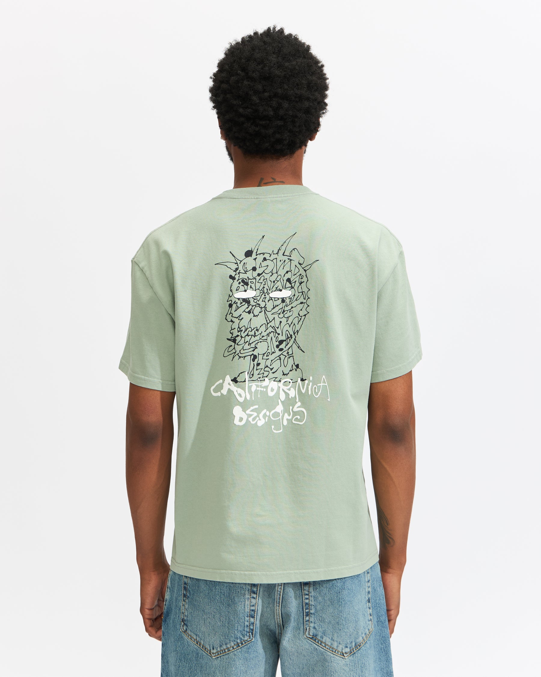 Brain Dead Skram T-Shirt in Seafoam Homme Essentials