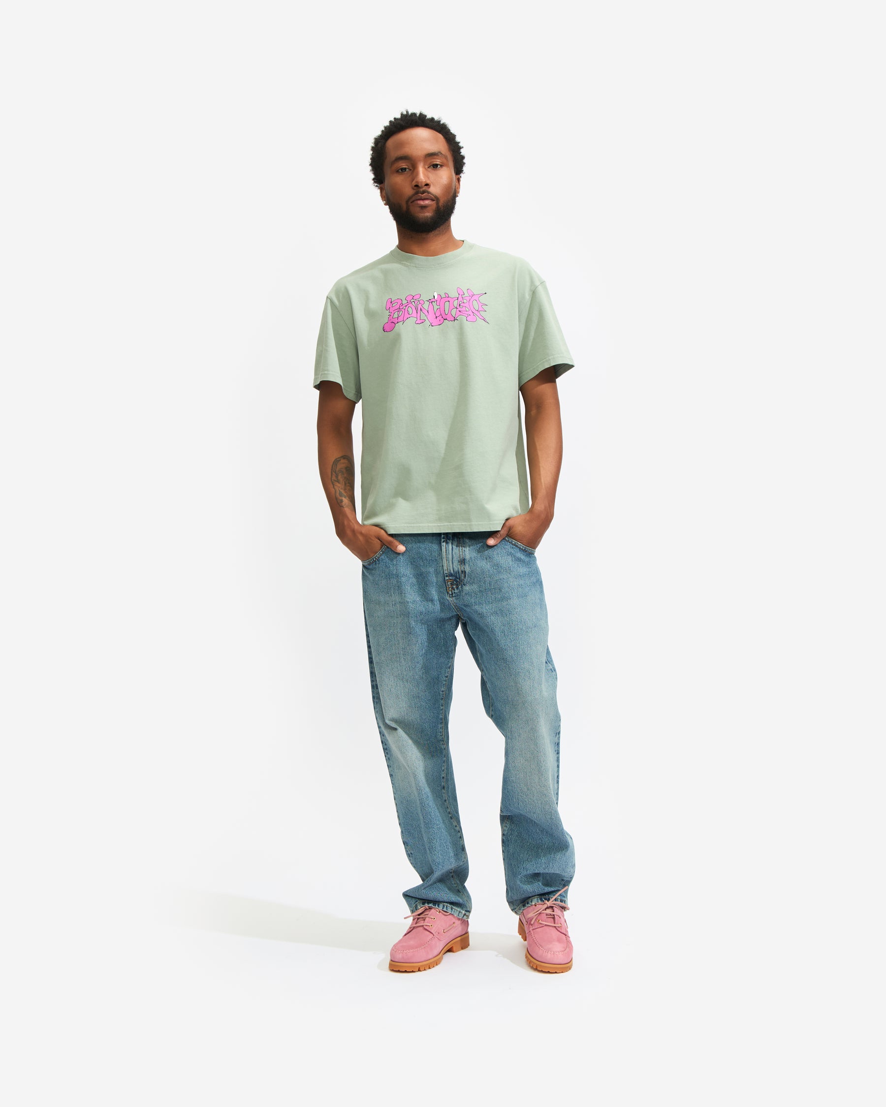 Brain Dead Skram T-Shirt in Seafoam Homme Essentials