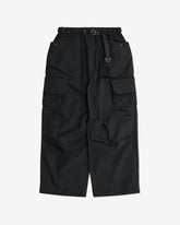 Polyester Cargo Pants in Black