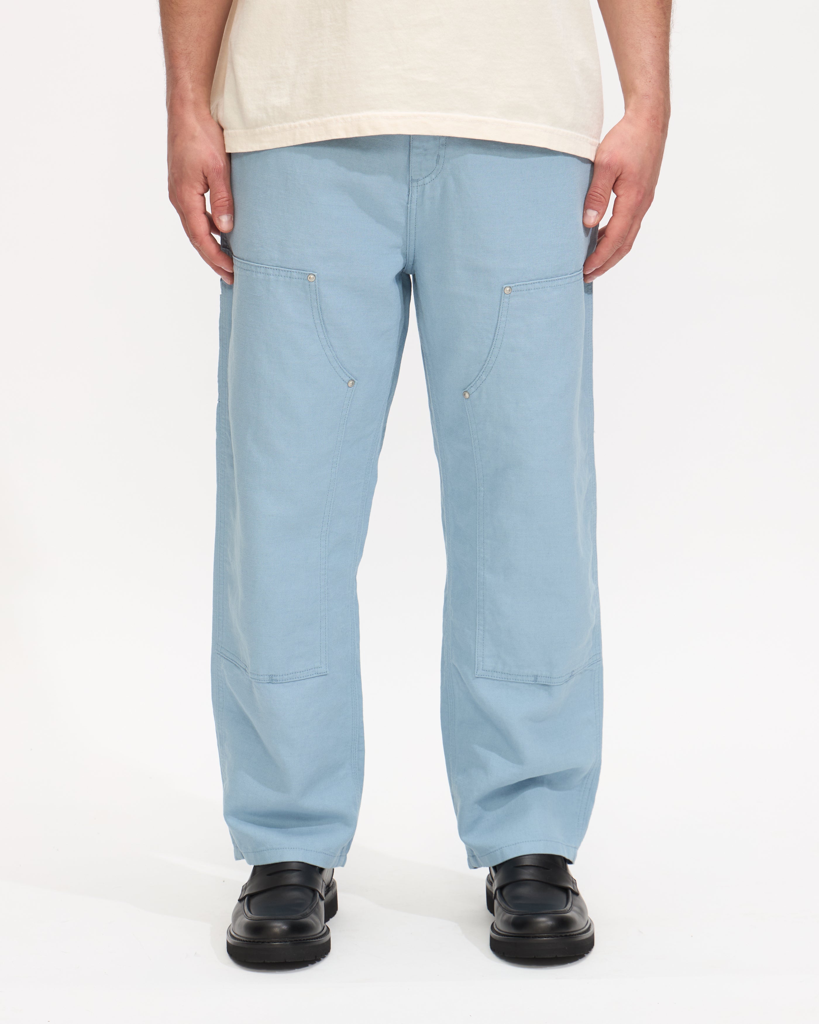 若者の大愛商品 Carhartt WIP Walter Double Knee Pant in Misty Sky| Homme パンツ