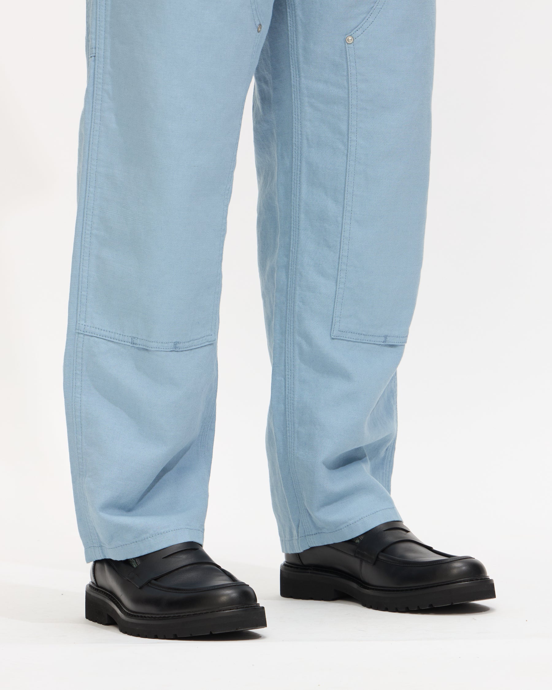 Carhartt WIP Walter Double Knee Pant in Misty Sky Homme Essentials