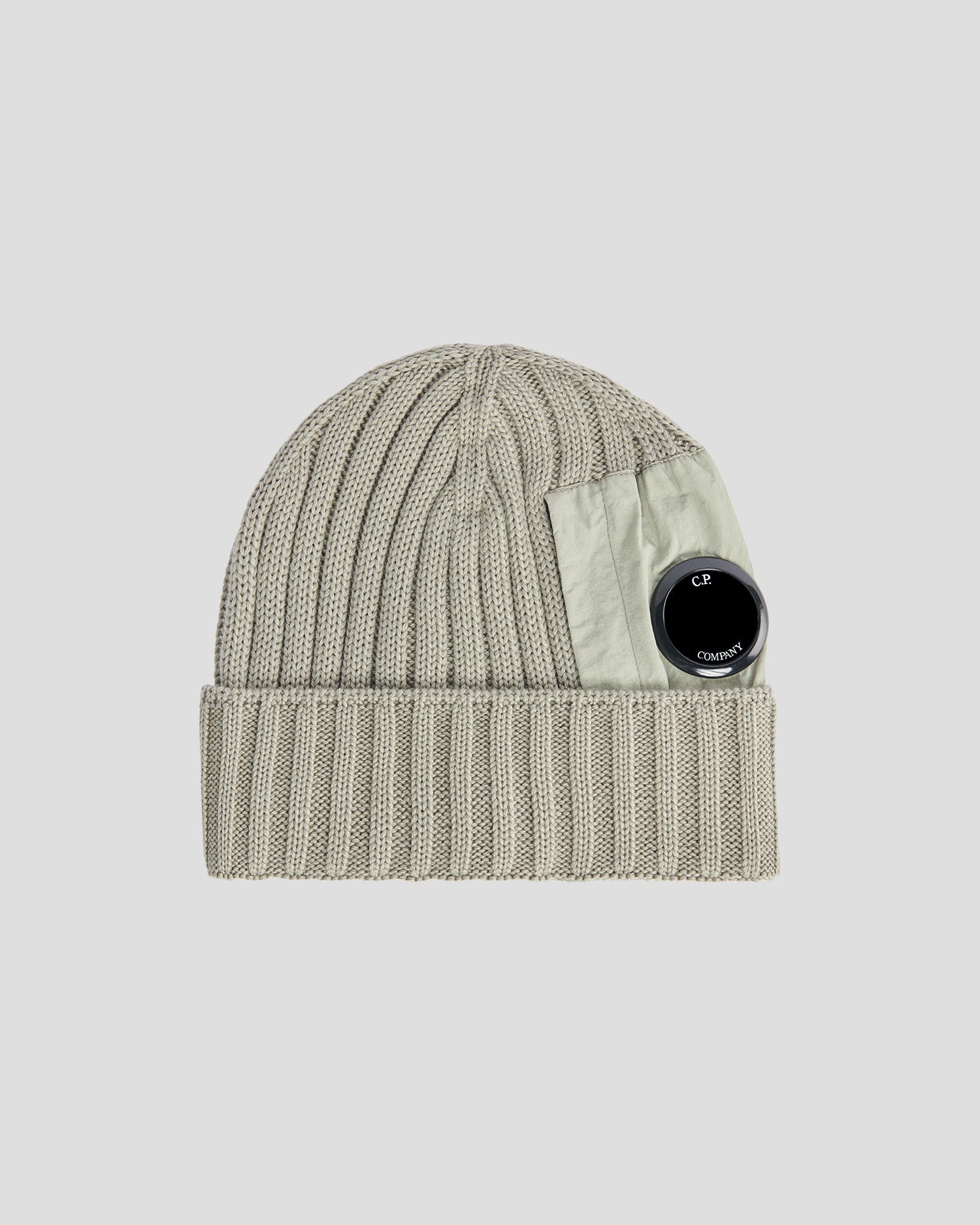 Extra Fine Merino Wool Lens Beanie in Silver Sage