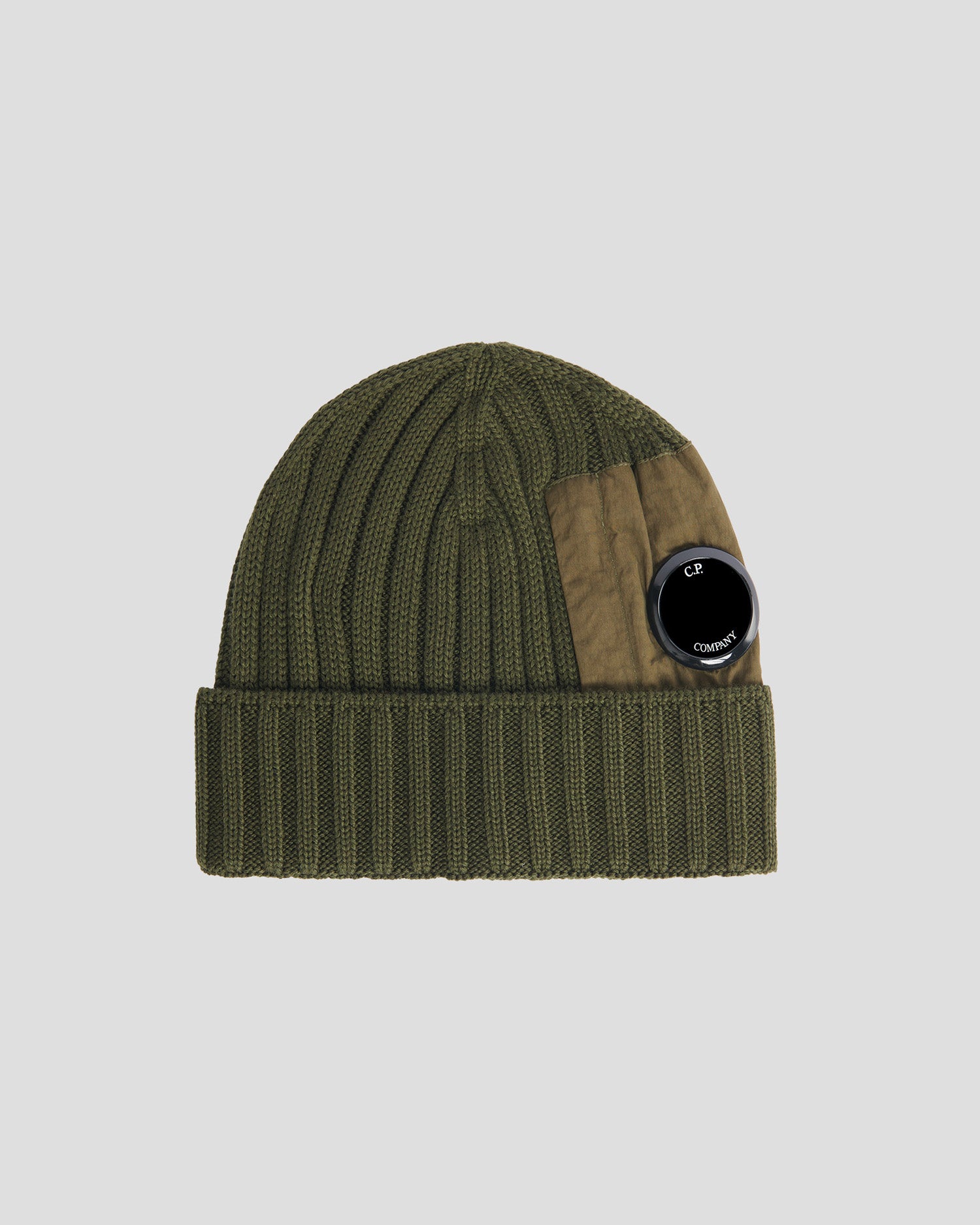 Extra Fine Merino Wool Lens Beanie in Ivy Green