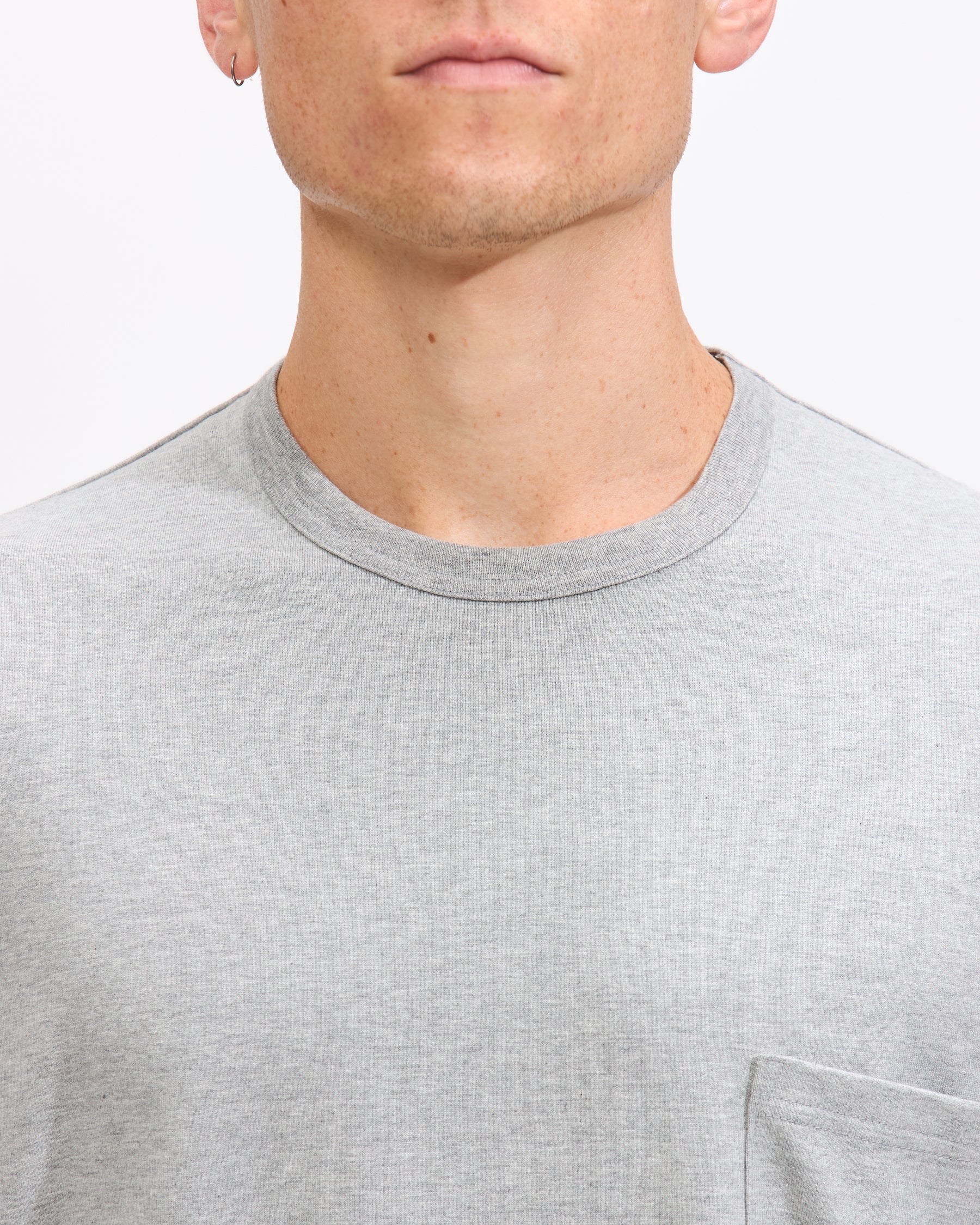 Comme des Garçons Homme Drawstring Pocket T-Shirt in Grey Homme Essentials