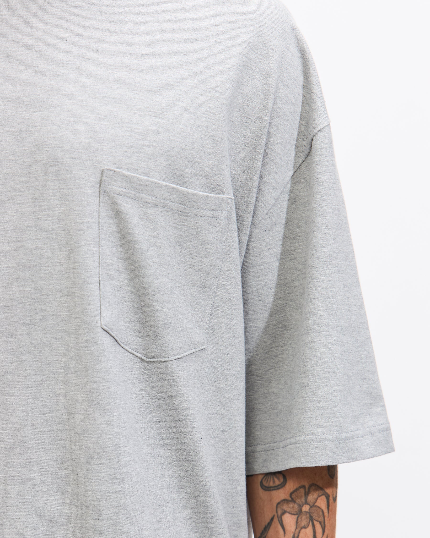Comme des Garçons Homme Drawstring Pocket T-Shirt in Grey Homme Essentials