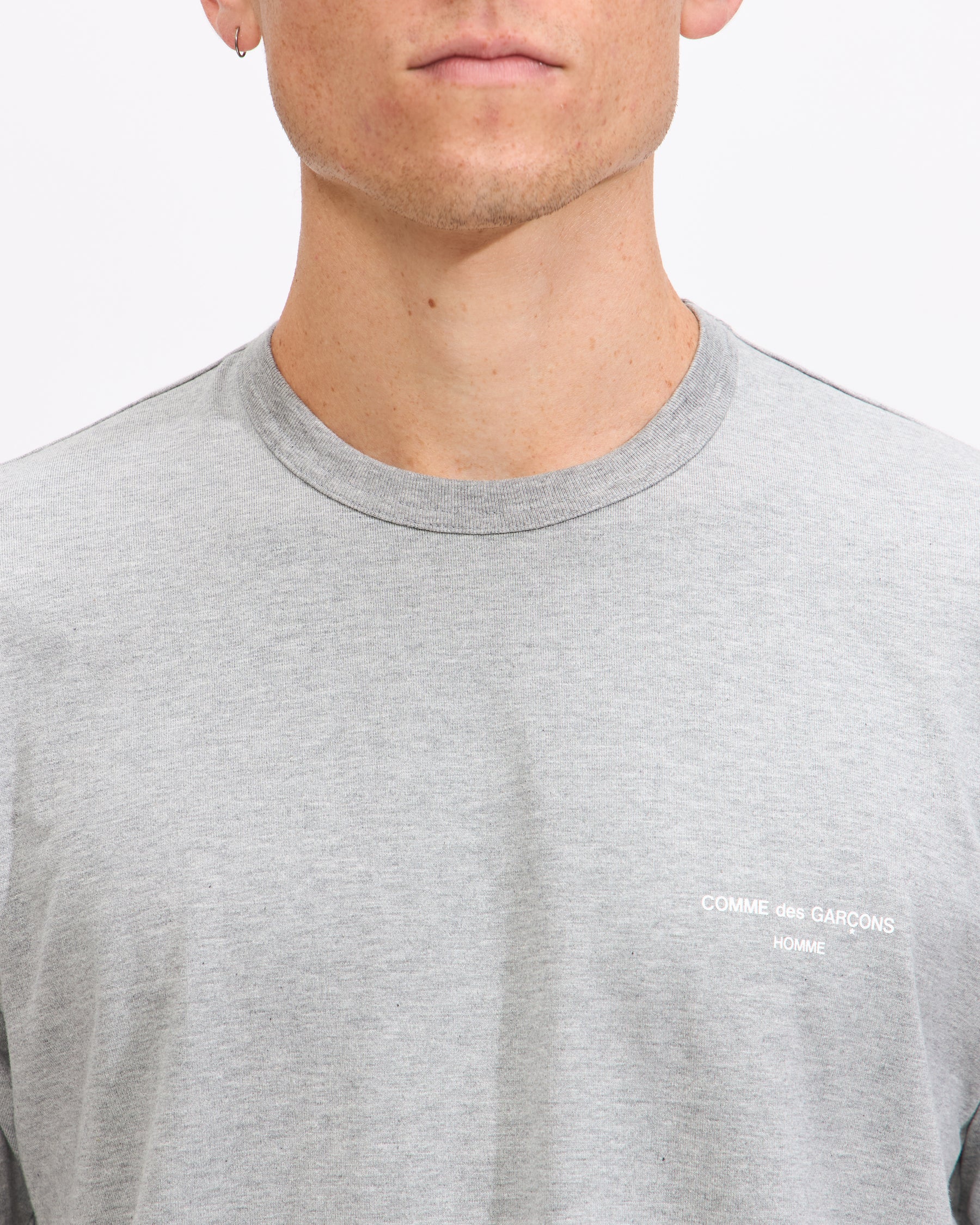 Comme des Garçons Homme Logo T-Shirt in Grey Homme Essentials