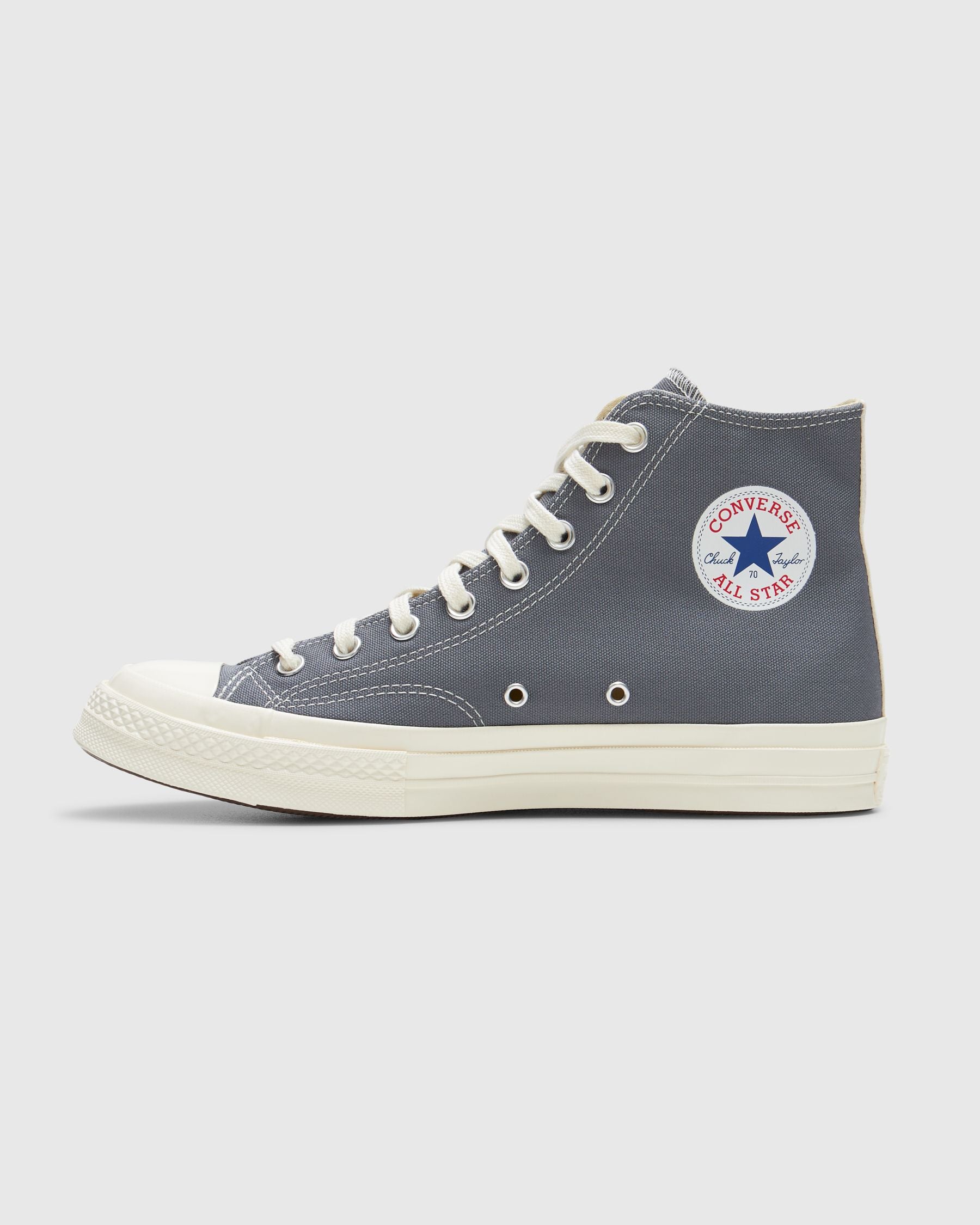 Comme des Garçons Play Black Heart Chuck Taylor All Star '70 High in Grey