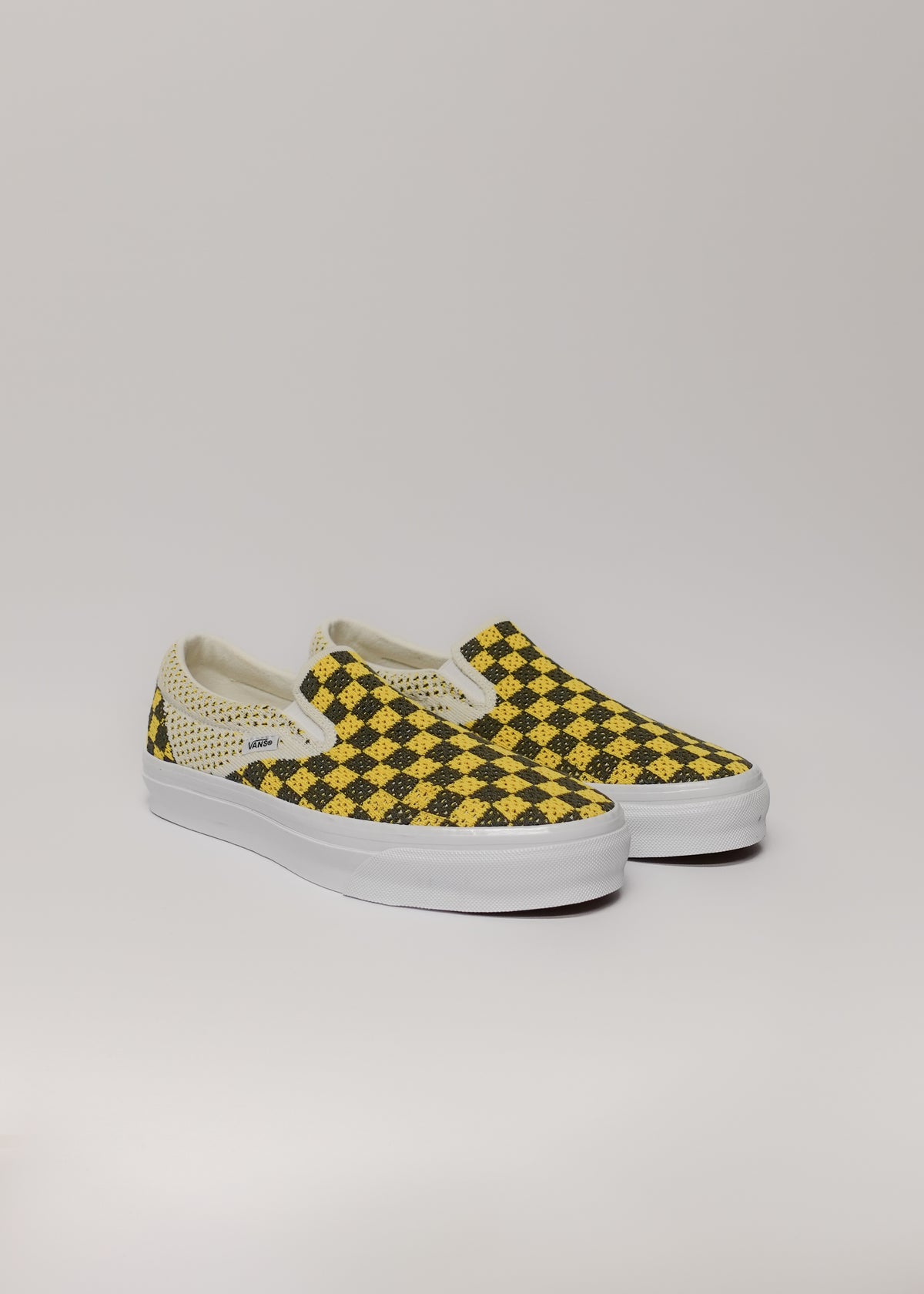 LX Classic Slip On EK in Checkerboard Black / Yellow