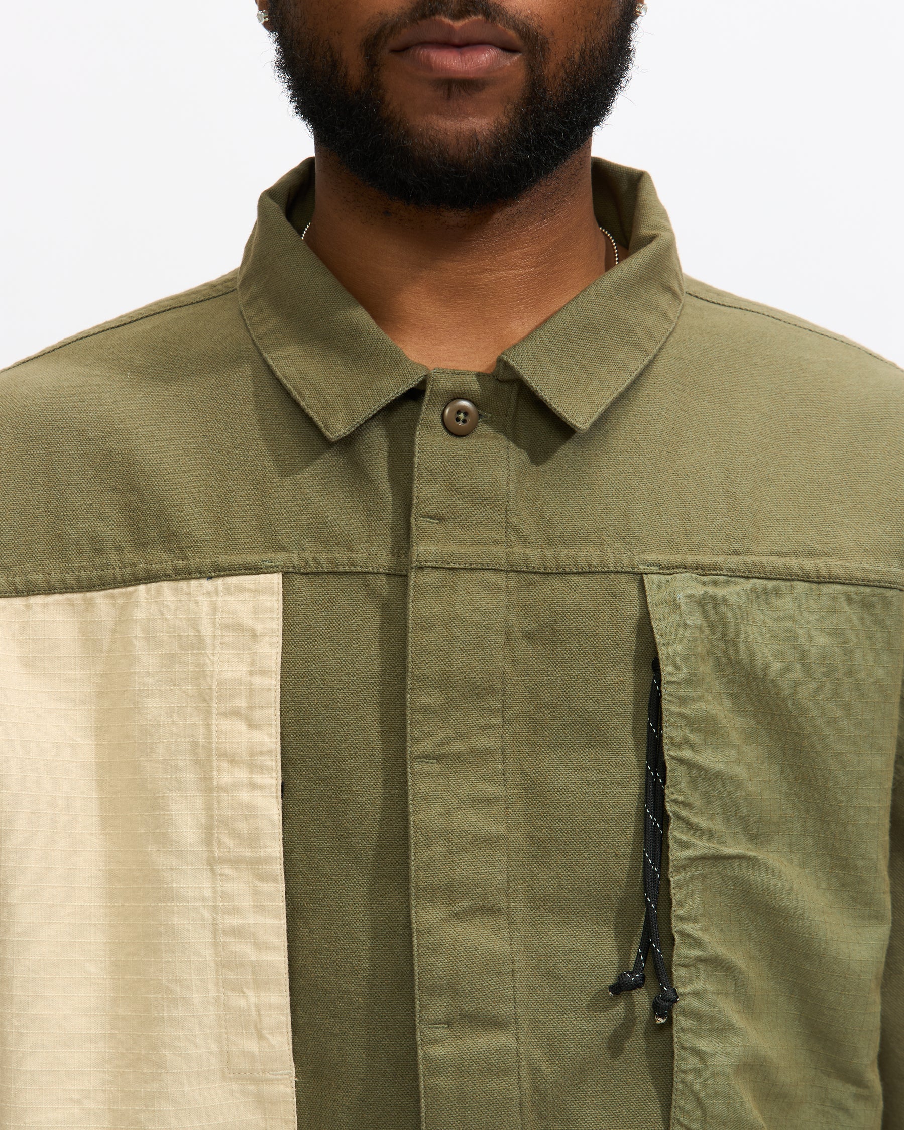 Earth/Studies MS-120 Shift Jacket in Olea Homme Essentials