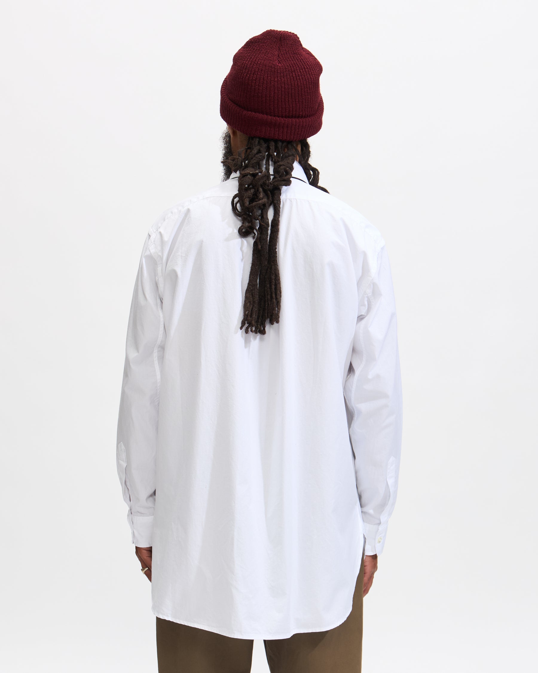 Engineered Garments 19 Century BD Shirt in White 100's 2Ply Broadcloth Homme Essentials