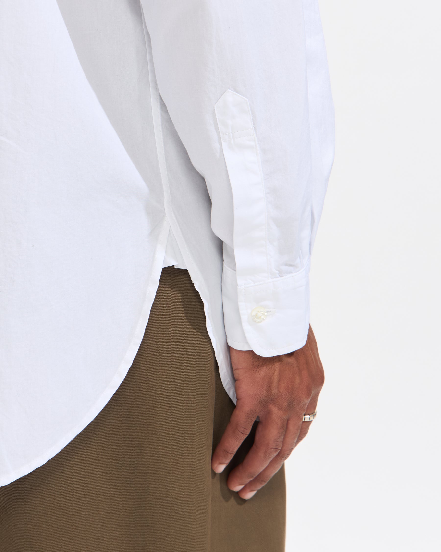 Engineered Garments 19 Century BD Shirt in White 100's 2Ply Broadcloth Homme Essentials