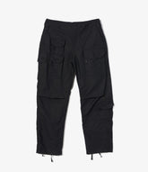 Flight Pant in Black Cotton Double Cloth