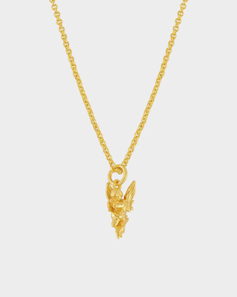 Gold Cherub Necklace
