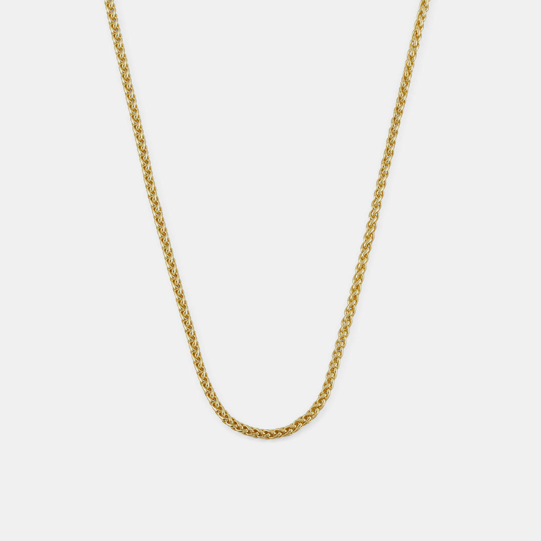 Gold Wheat Chain Necklace