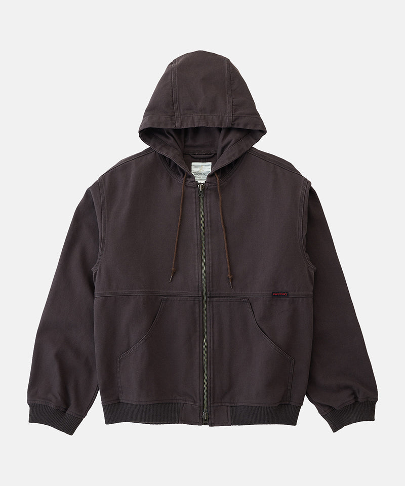El Cap Canvas Hooded Jacket in Umber