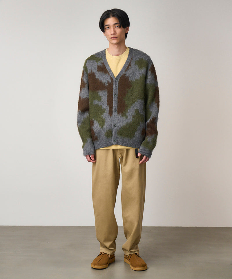 Mohair Cardigan in Jungle Digi Camo