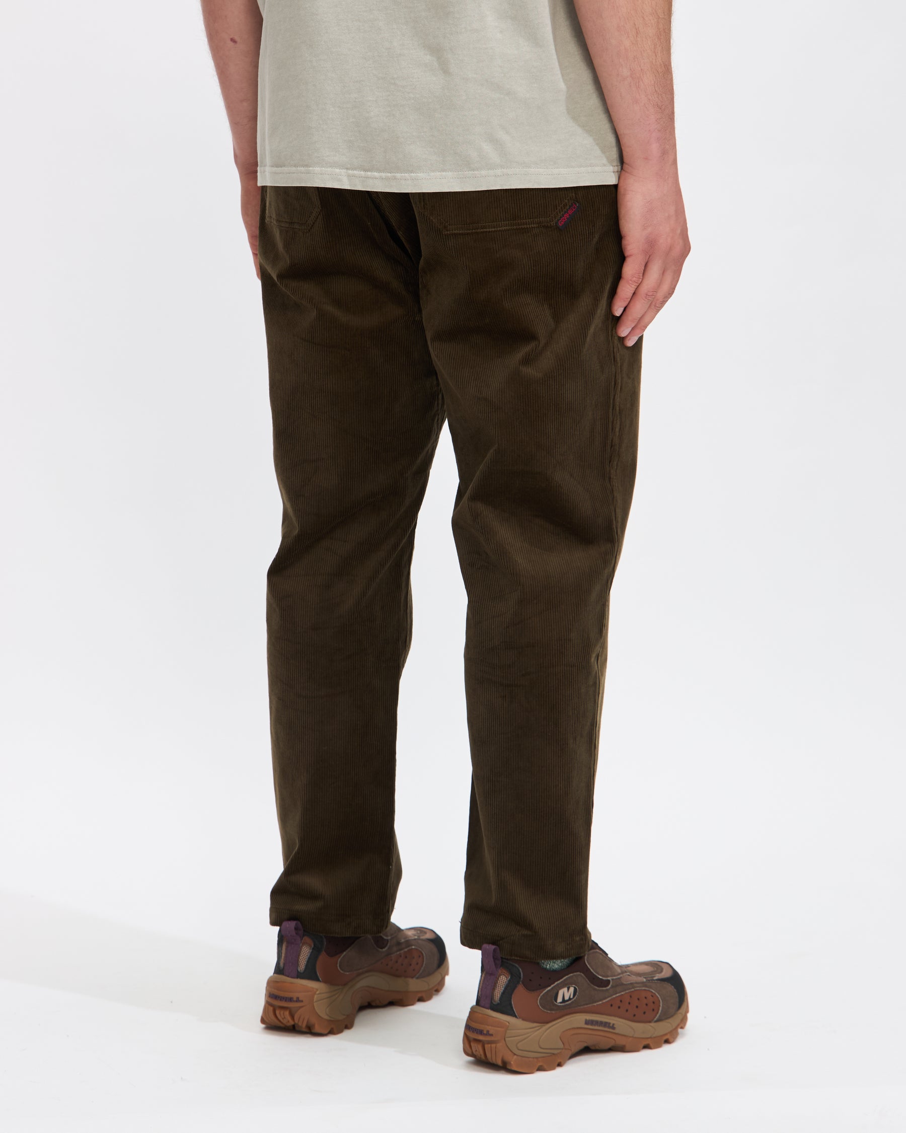 Gramicci Corduroy Loose Tapered Ridge Pant in Olive Green Homme Essentials