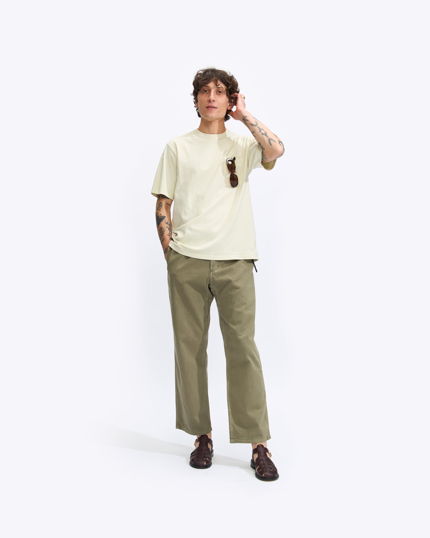 Gramicci Pant Straight Fit in Herb Pigment Homme Essentials