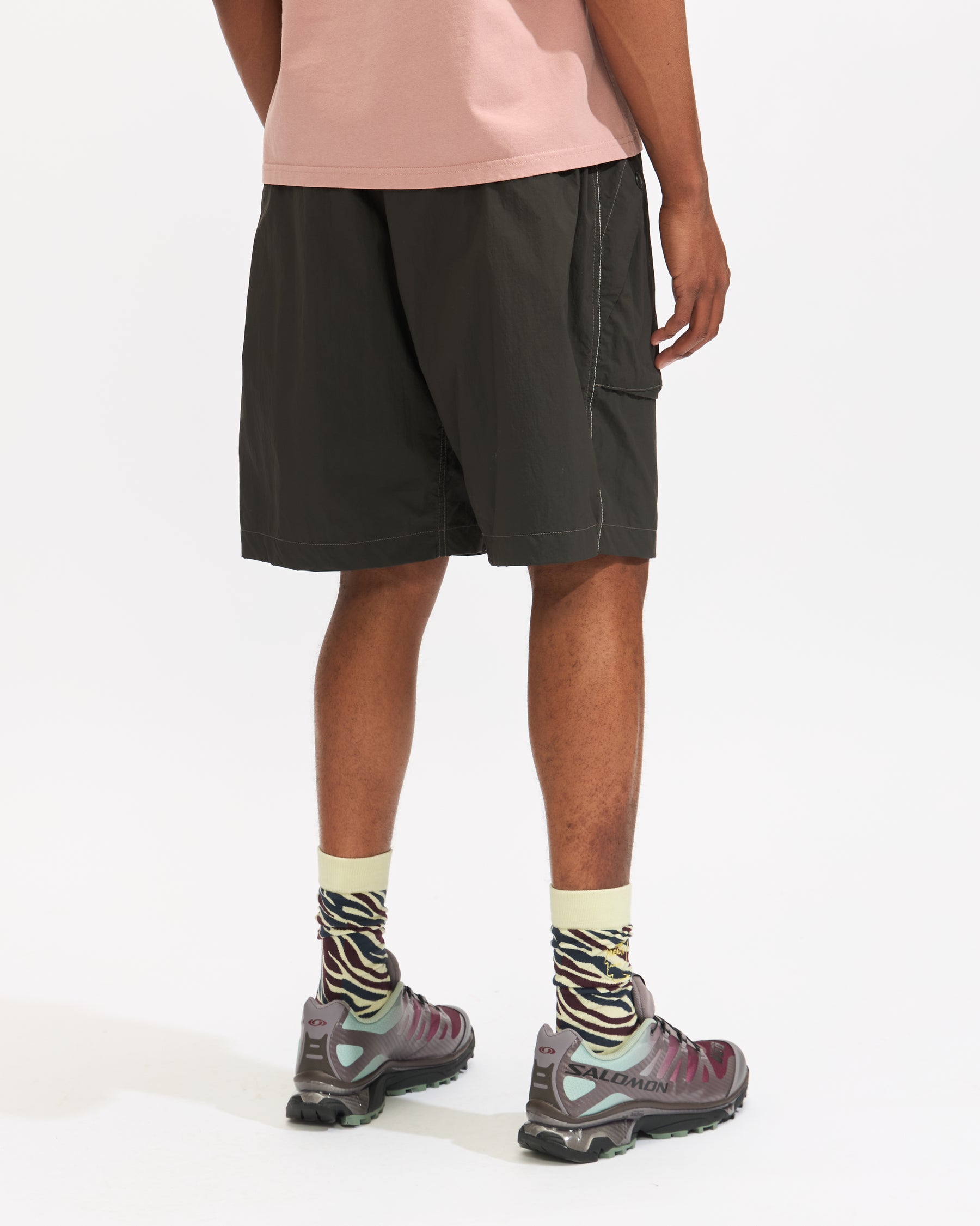 Gramicci x and Wander Brushed Nylon Short in Charcoal Homme Essentials