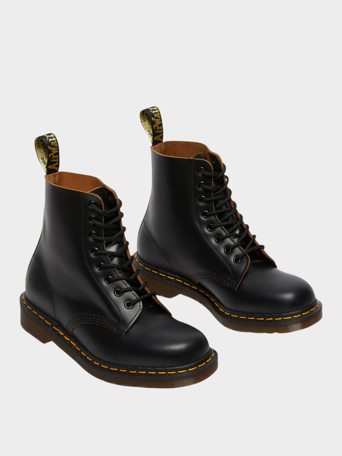 1460 Vintage Lace Up Boots in Black Quilon