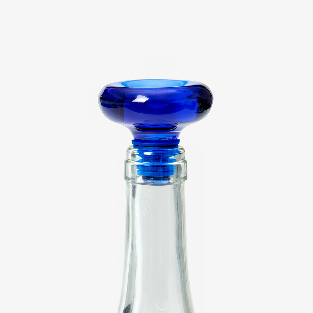Hobknob Bottle Stopper in Blue