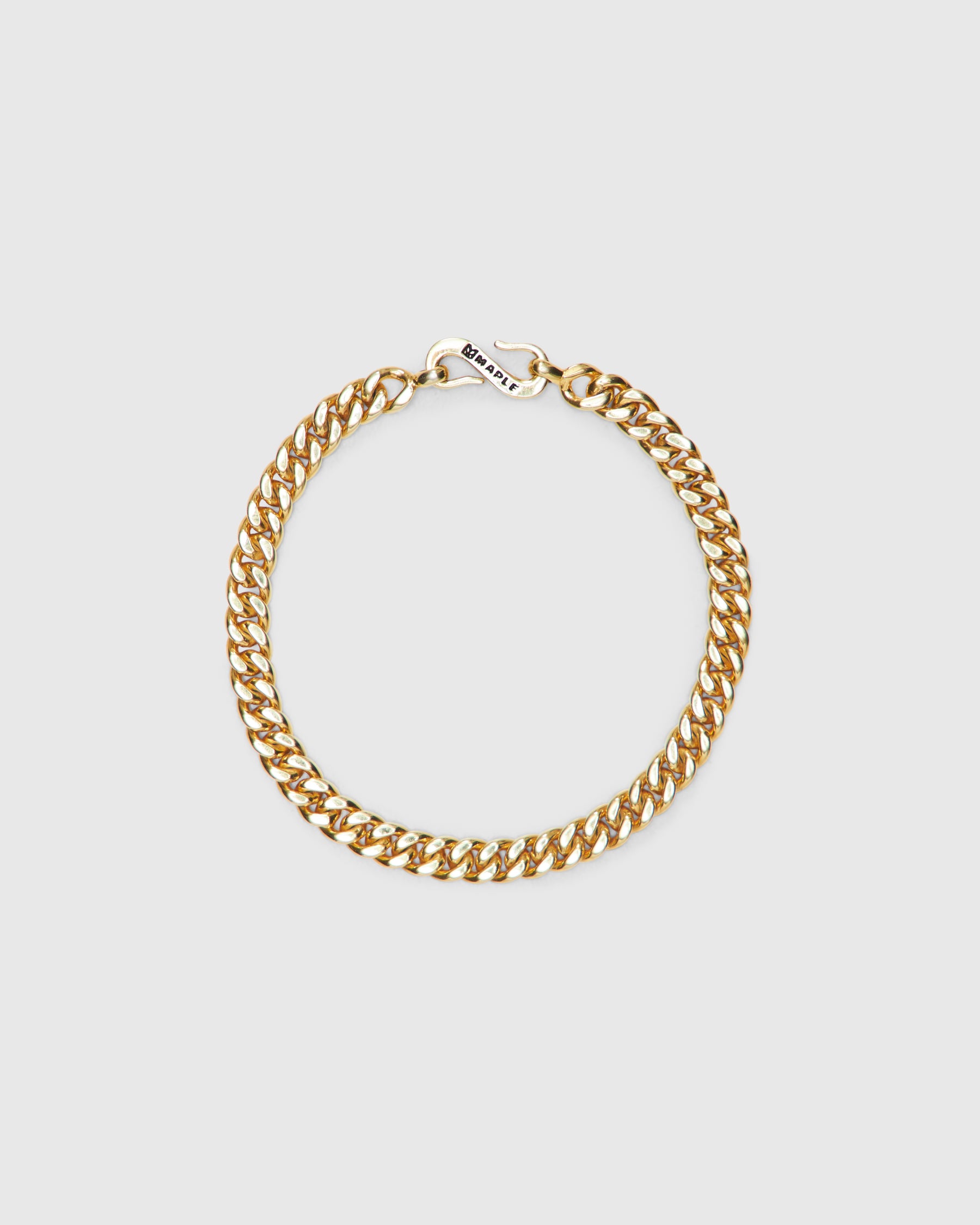 5MM Cuban Link Bracelet in 14K Gold Plated