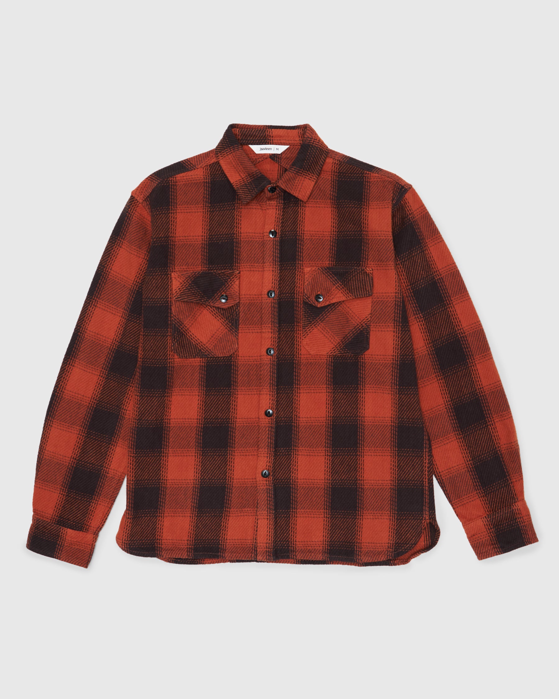 Crosscut Flannel in Rust Twill
